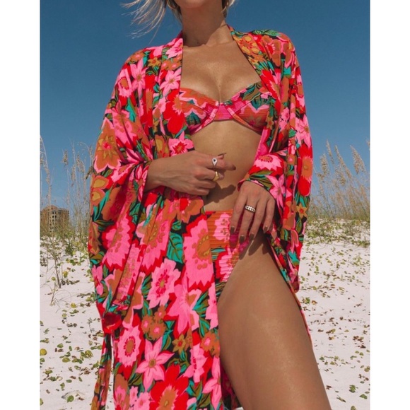 Billabong Floral Loveland 2 Kimono - Picture 7 of 12